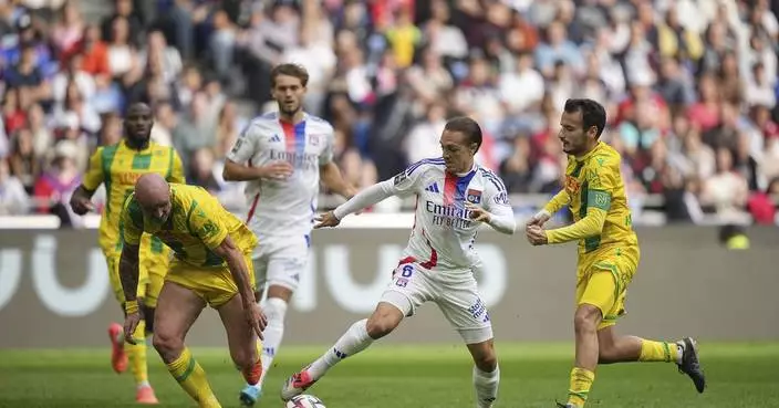 Lyon extends winning run with 2-0 defeat of Nantes in French league