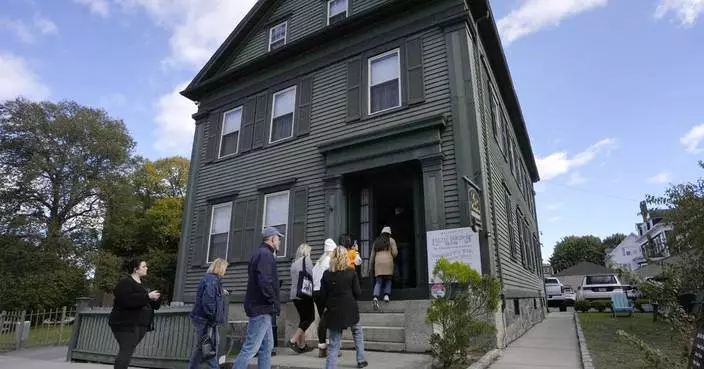 As Halloween approaches, tourists visit a home with a gruesome past and tunnels said to be haunted