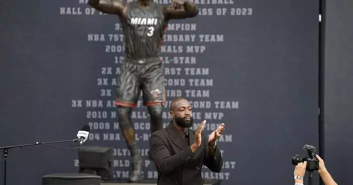 Dwyane Wade is aware of the feedback about his statue. He&#8217;s defending the look and the process