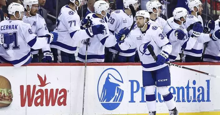 Hagel scores 3, Hedman adds 2 as Lightning beat Devils 8-5