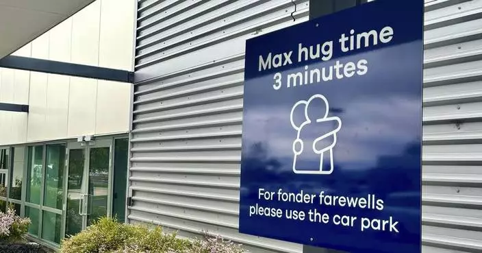 A New Zealand airport wants you to hug goodbye faster