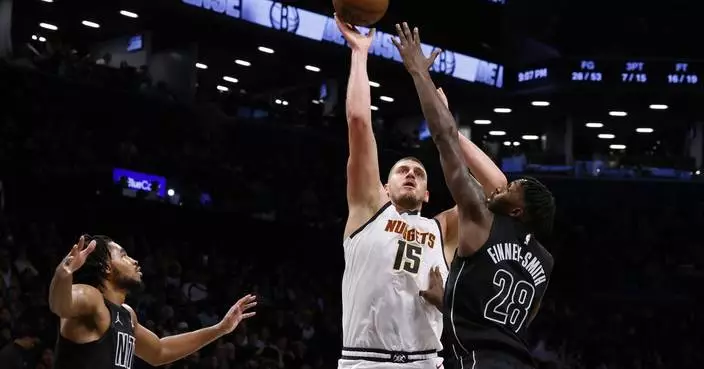 Jokic has 29 points, 18 rebounds and 16 assists to lead Nuggets past Nets 144-139 in OT