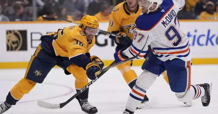 Kulak scores twice and McDavid gets first goal of season as Oilers beat Predators 4-2