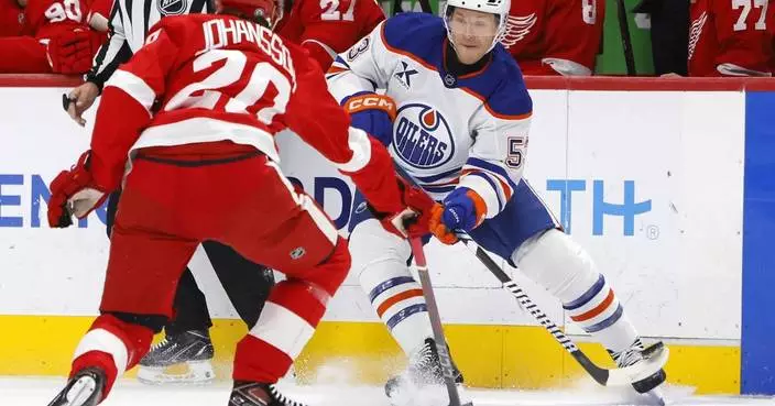 Draisaitl scores in OT to lift Oilers to 3-2 win over Red Wings