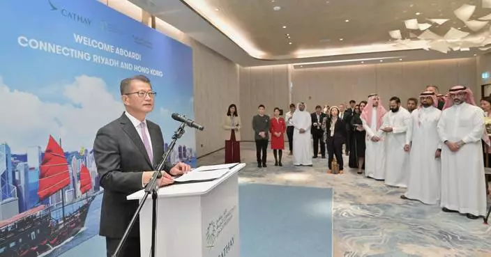 Financial Secretary Celebrates Relaunch of Cathay Pacific's Hong Kong-Riyadh Flight, Strengthening Economic Ties