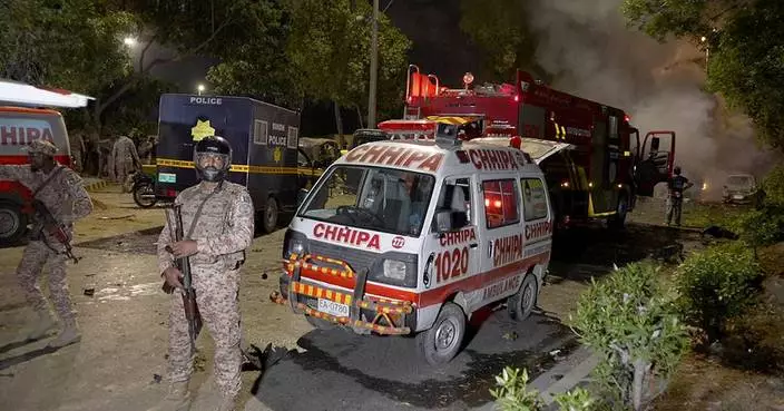 A massive blast outside Karachi Airport in Pakistan injures at least 8