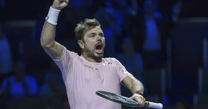 Wawrinka outlasts Mannarino at Swiss Indoors and Rublev advances