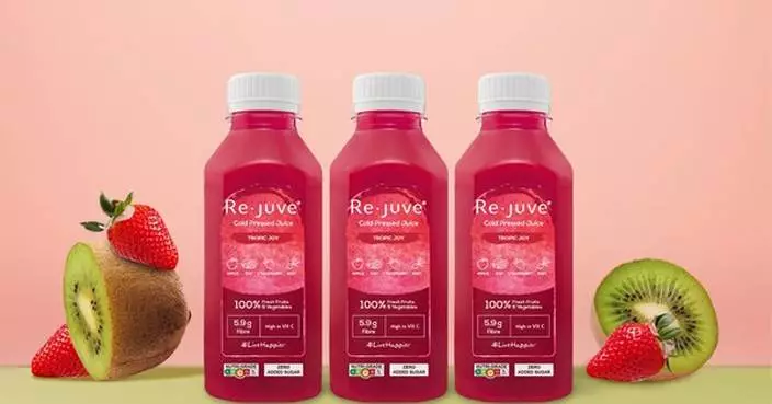 Re.juve Introduces Tropic Joy &#8211; Singapore&#8217;s First Cold Pressed Juice Featuring Premium Kiwis and Strawberries