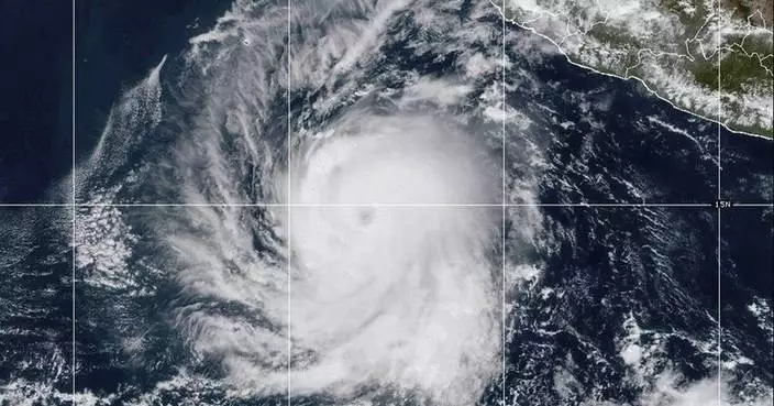 Hurricane Kristy strengthens into a Category 4 storm in the Pacific Ocean