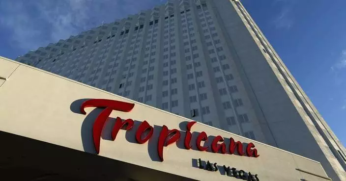 Las Vegas blows a kiss goodbye — literally — to the Tropicana with a flashy casino implosion