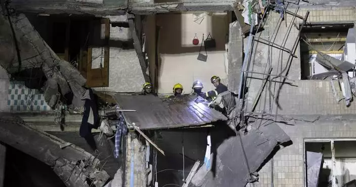 12 injured after a Russian glide bomb smashes into a Ukrainian apartment building