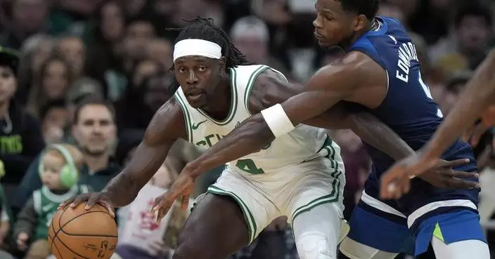 Celtics beat Timberwolves 107-105 with late defensive stand