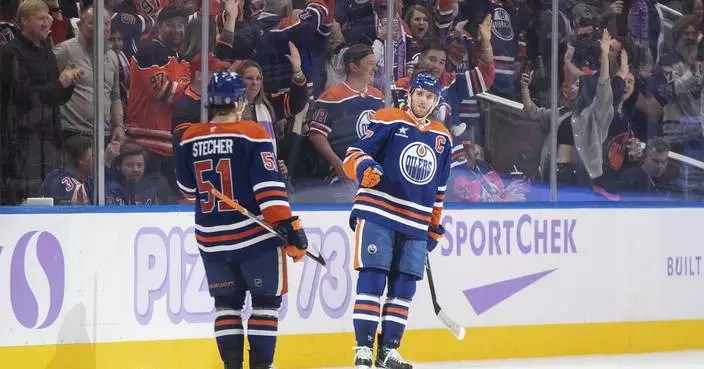 McDavid has 2 goals and assist as Oilers beat Rangers 6-2