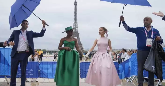 AP PHOTOS: Cynthia Erivo and Ariana Grande cut a 'Wicked' swath around the world