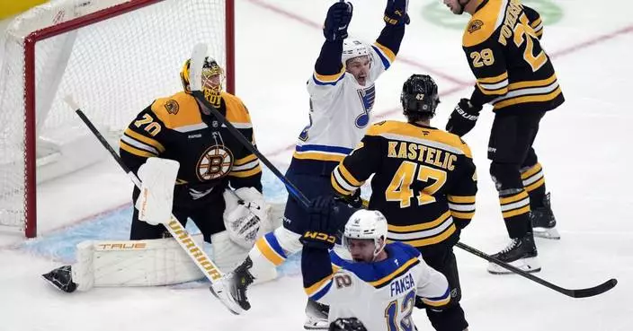 Brayden Schenn scores OT winner to lift the Blues over the Bruins