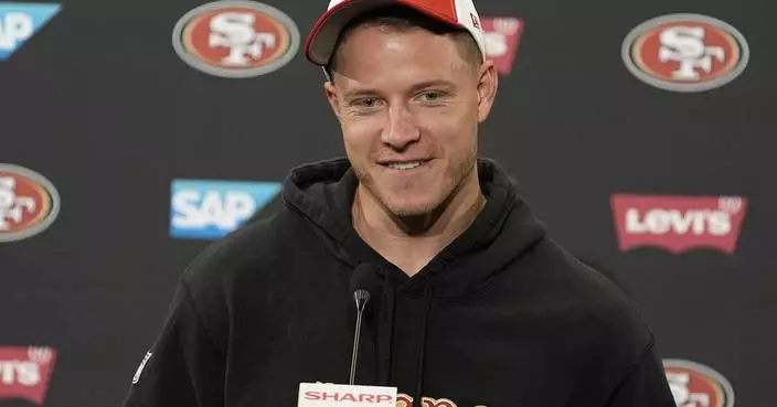 Christian McCaffrey returns to practice for the 49ers from Achilles tendon injury