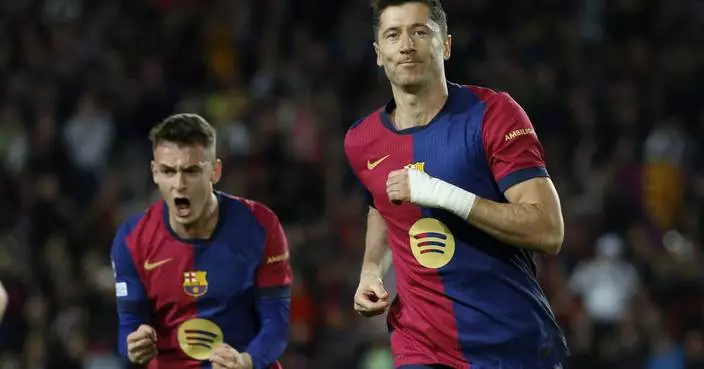 Lewandowski joins Ronaldo and Messi in the Champions League century club with goal No. 100