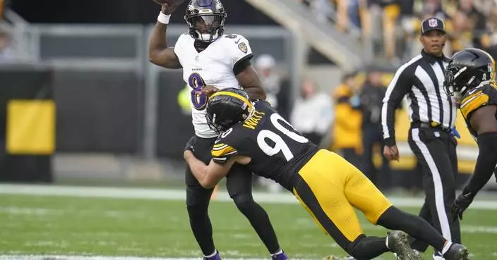 Boswell kicks 6 field goals and the Steelers bottle up Lamar Jackson in 18-16 win over the Ravens