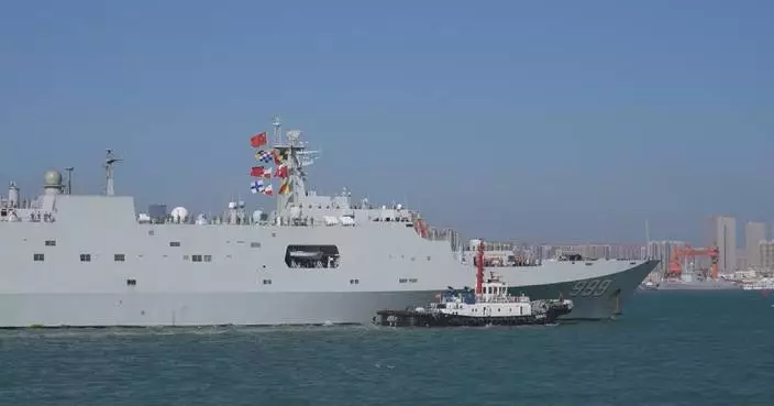 Chinese navy vessels return following oceangoing training, overseas visit