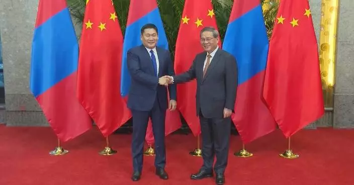 Premier Li meets Mongolian PM in Shanghai