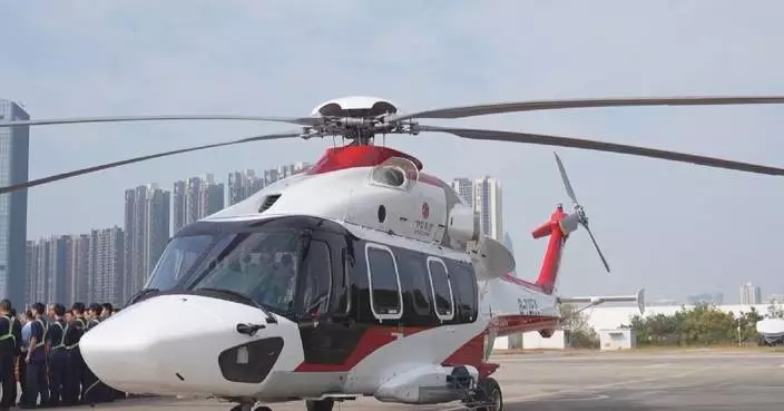 Test flight run for Shenzhen-Hong Kong helicopter route