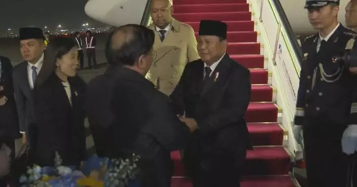 Indonesian president arrives in China for state visit