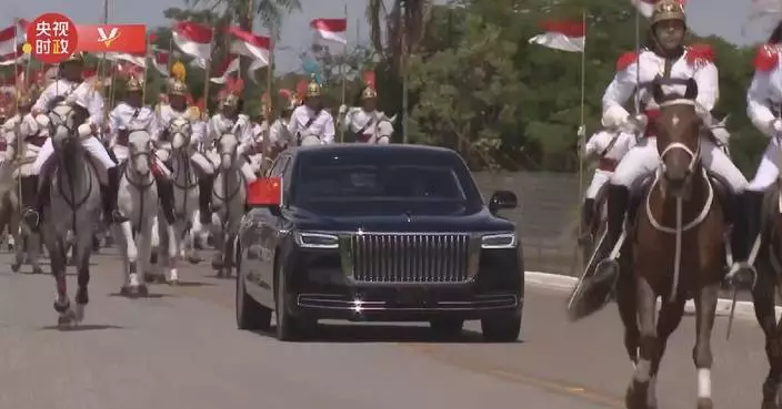 Xi arrives at Alvorada Palace for welcome ceremony hosted by Brazilian president