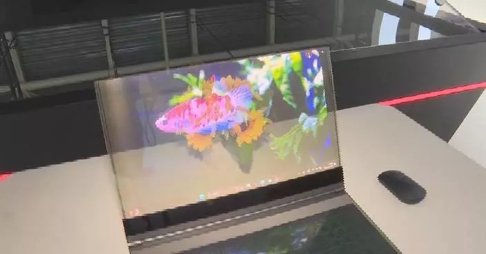 Groundbreaking transparent display laptop exhibited at Supply Chain Expo