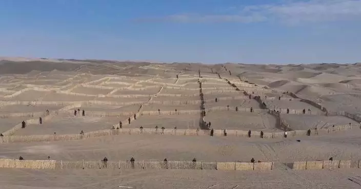 Xinjiang to complete monumental control project on China's largest desert