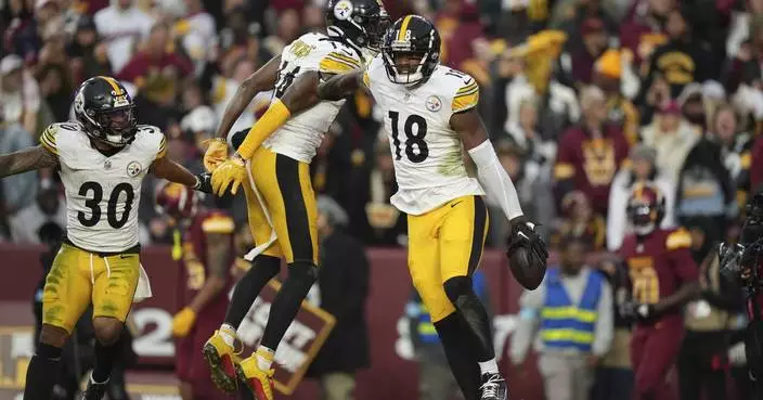 Russell Wilson&#8217;s TD pass to Mike Williams lifts the Steelers over the Commanders 28-27