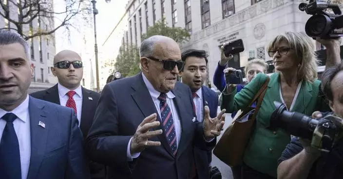 Combative Giuliani appears in NYC court after missing a deadline to surrender assets