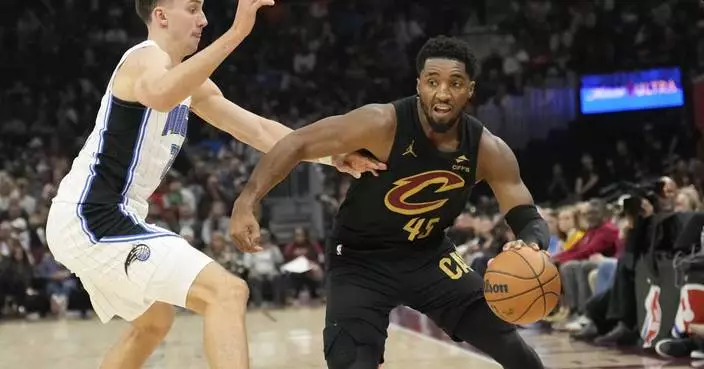 Garland scores 25 points, Cavaliers improve to 6-0 with 120-109 win over Banchero-less Magic