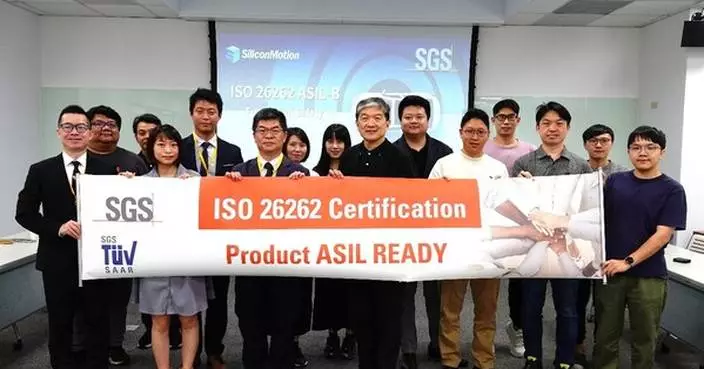 Silicon Motion Achieves ISO 26262 ASIL B Ready and ASPICE CL2 Certification for Automotive Safety Storage Solutions