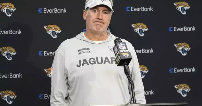 Jaguars owner Shad Khan contemplating the fate of coach Doug Pederson and GM Trent Baalke