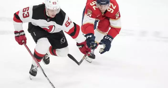 Devils get 3 power play scores, top Panthers 6-2 to finish sweep of Cup champs