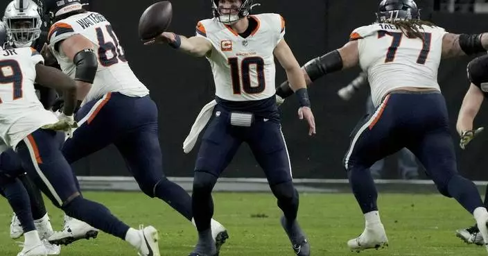 Bo Nix sets Broncos rookie TD record as Denver beats reeling Raiders 29-19