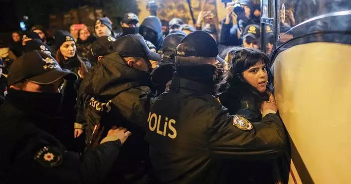 Police in Turkey detain demonstrators seeking more protection for women against violence