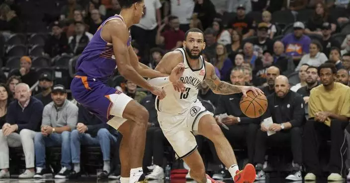 Tyrese Martin scores a career-high 30 points, leading the Nets past the Suns 127-117