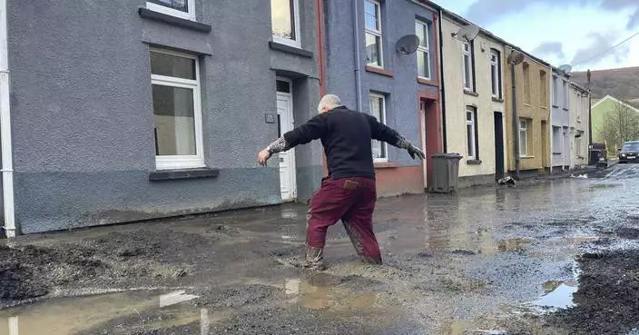 Hundreds of homeowners in England and Wales battle floodwaters after weekend storm