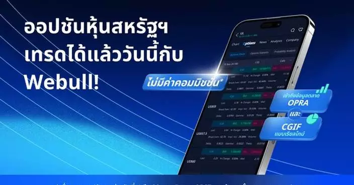 Webull Becomes First Digital Broker in Thailand to Offer US Stock Options for Retail Investors