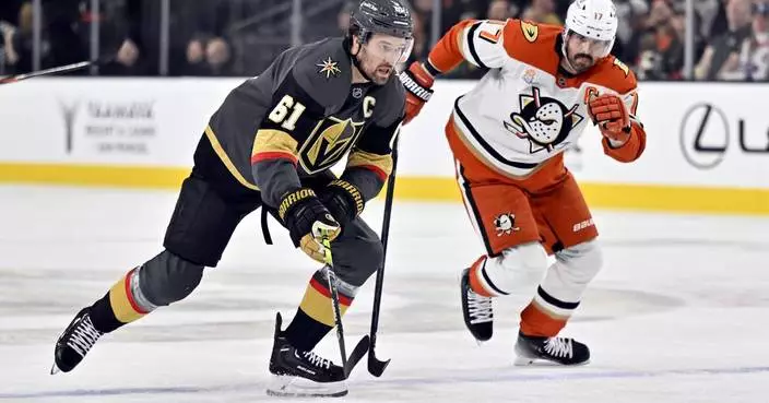 Hertl scores decisive goal as Golden Knights beat Ducks 3-1