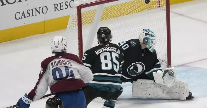 Kiviranta scores twice in 3rd, Blackwood gets win over former team as Avalanche beat Sharks 4-2