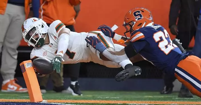 Syracuse knocks No. 6 Miami out of ACC title game and possibly the playoff with 42-38 win