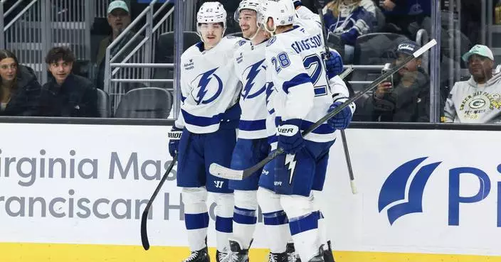 Hagel scores 2, Guentzel has goal and assist as Lightning beat Kraken 5-1