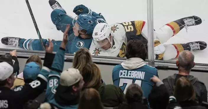 Golden Knights score 2 quick short-handed goals in 6-3 win over Sharks