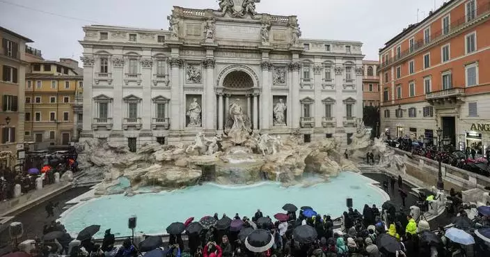 Rome's iconic Trevi Fountain reopens after renovation work in time for the Jubilee Holy Year