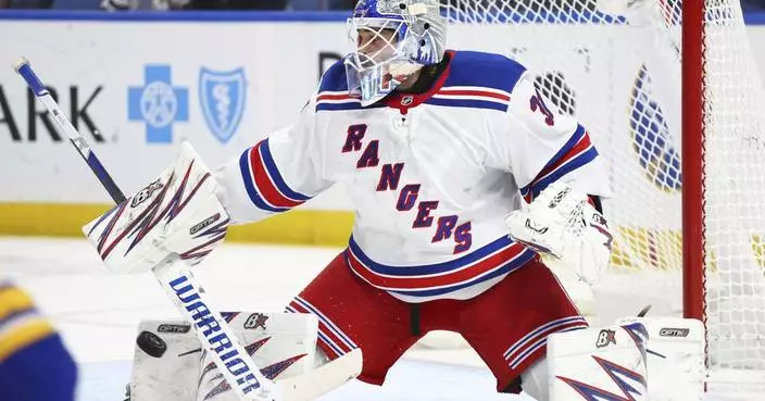 Rangers goalie Igor Shesterkin pulled after allowing five goals to Kings