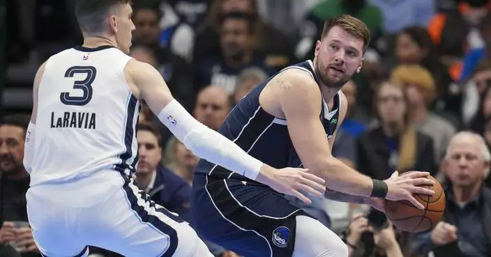 Doncic has 37 points and 12 rebounds as Mavericks rally late to beat Grizzlies 121-116