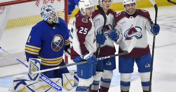 Artturi Lehkonen's late goal caps Avalanche's 5-goal rally in 5-4 win over the Sabres