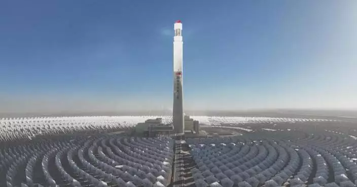 China's largest solar power tower project linked to power grid